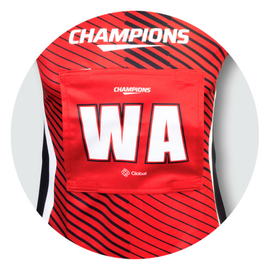 Sublimated Womens Netball Bibs Front